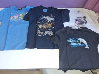 Lot tee shirt manches courtes 6 ans