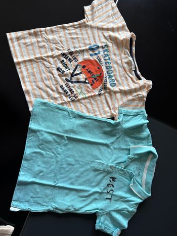 Lot 2 t-shirt 3 ans Skateboard Best