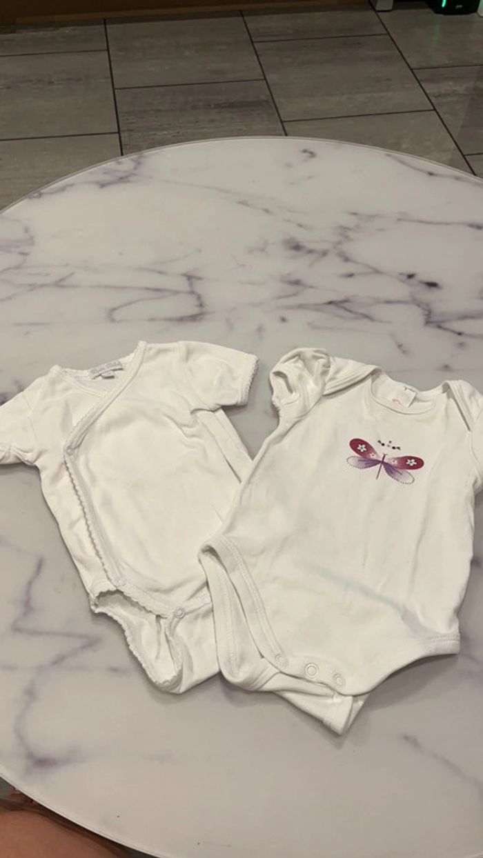 Lot de 2 bodies manches courtes
