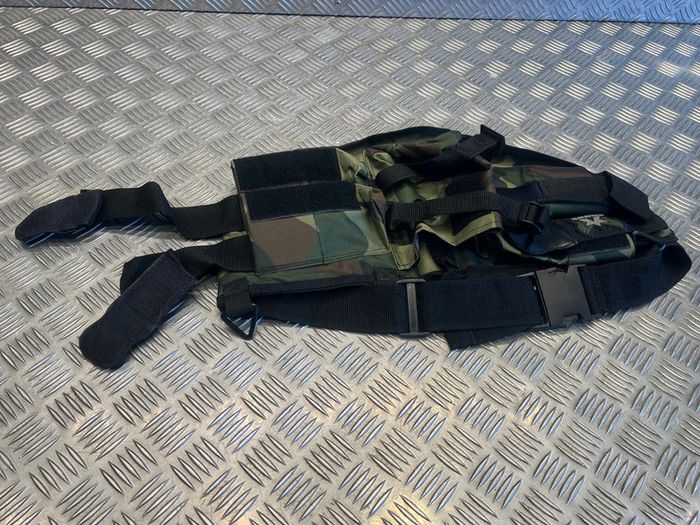 harnais ceinture porte 4 pots et 1 bouteille air camo annex pour paintball neuf - photo numéro 4