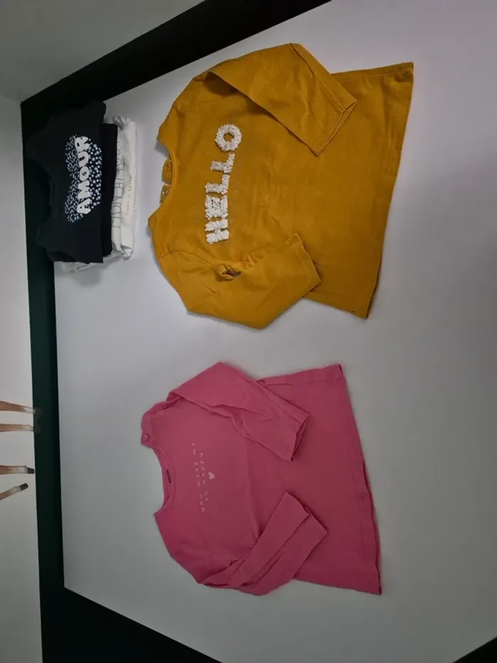 Lot de 6 t-shirts manches longues - 24 mois - photo numéro 8