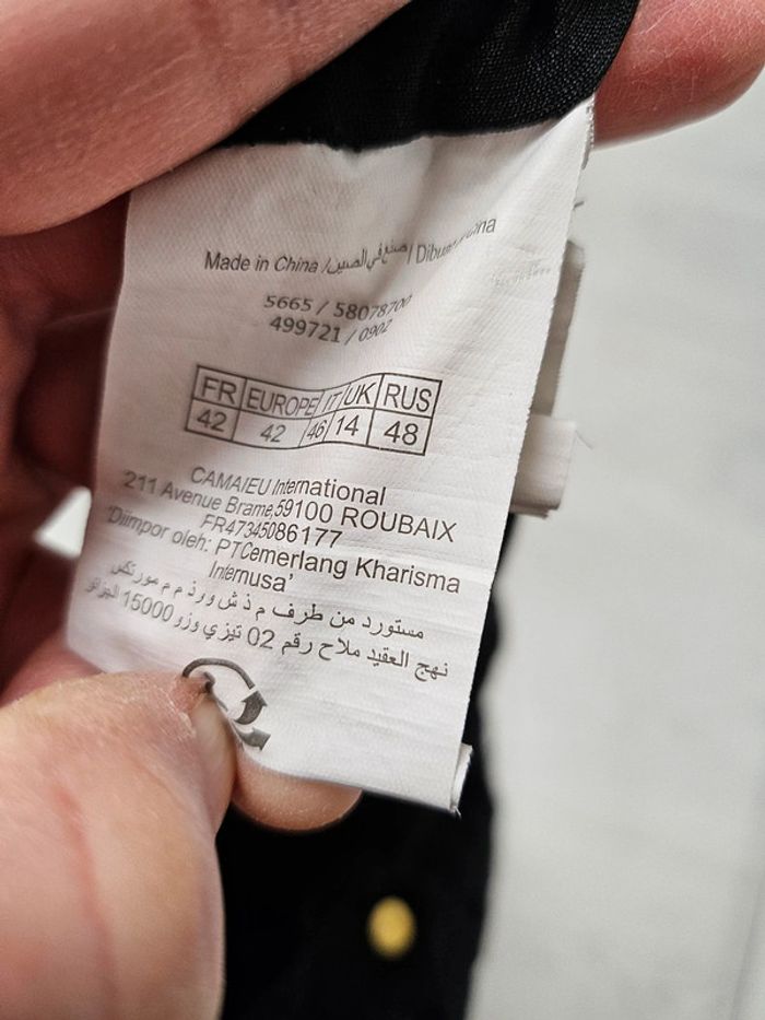 Robe noire Broderies camaieu - photo numéro 6