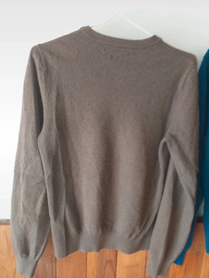 Pulls bleu et marron - photo numéro 5