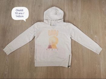 Sweat à capuche Okaïdi 10 ans