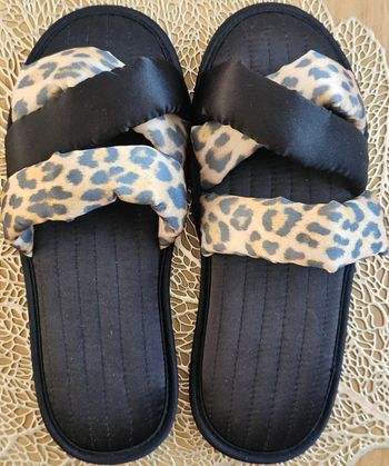Mules noires satin 38/39 neuves
