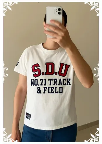 👕 T-shirt blanc Superdry "Track & Field" Style campus US