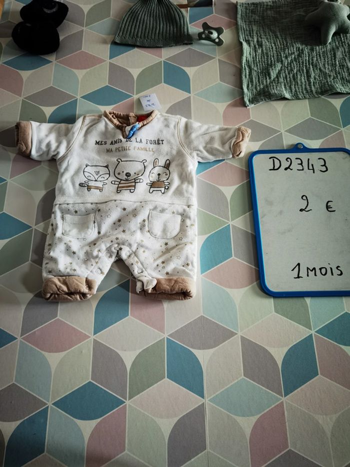 D2343 - combipantalon garçon 1 mois - photo numéro 3