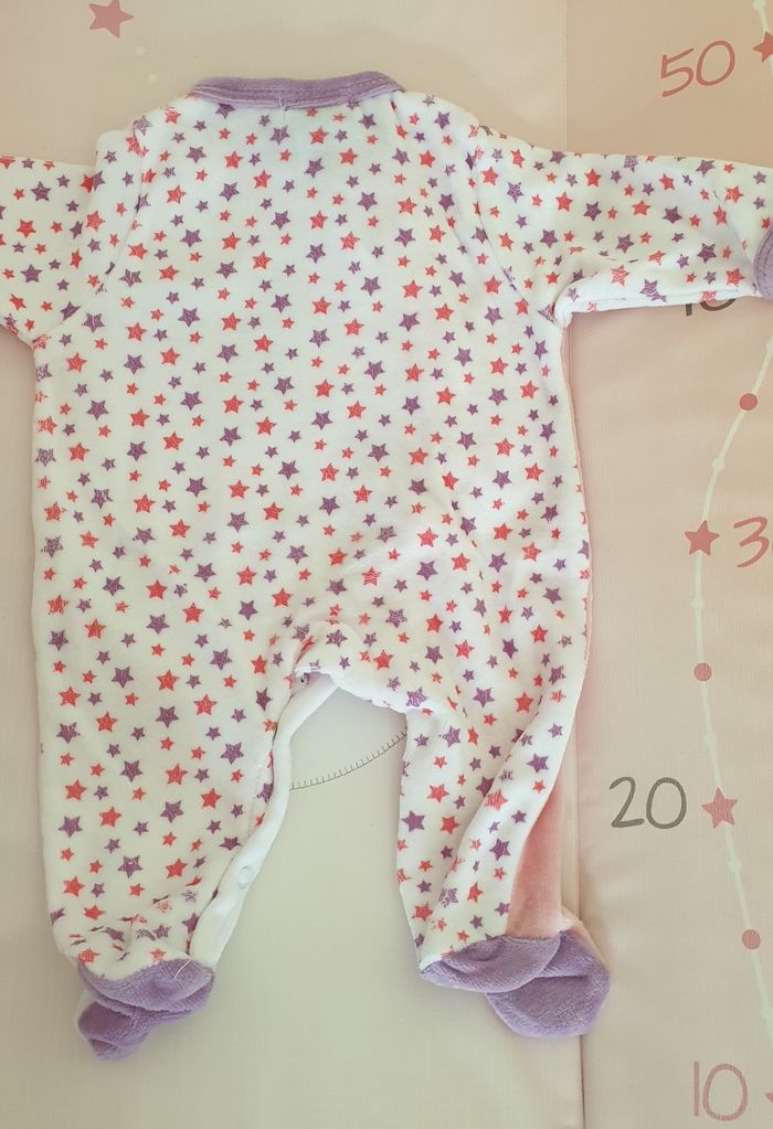 Pyjama une pièce en velours étoiles 2018 - photo numéro 2