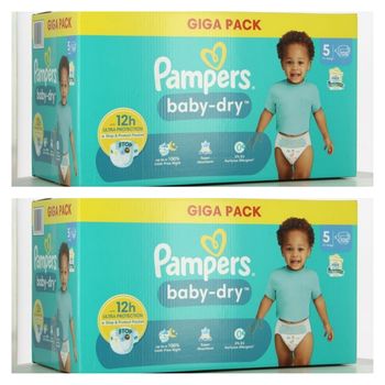 Lot de 246  Couches Pampers Baby Dry 11-16KG Taille 5 Neuf