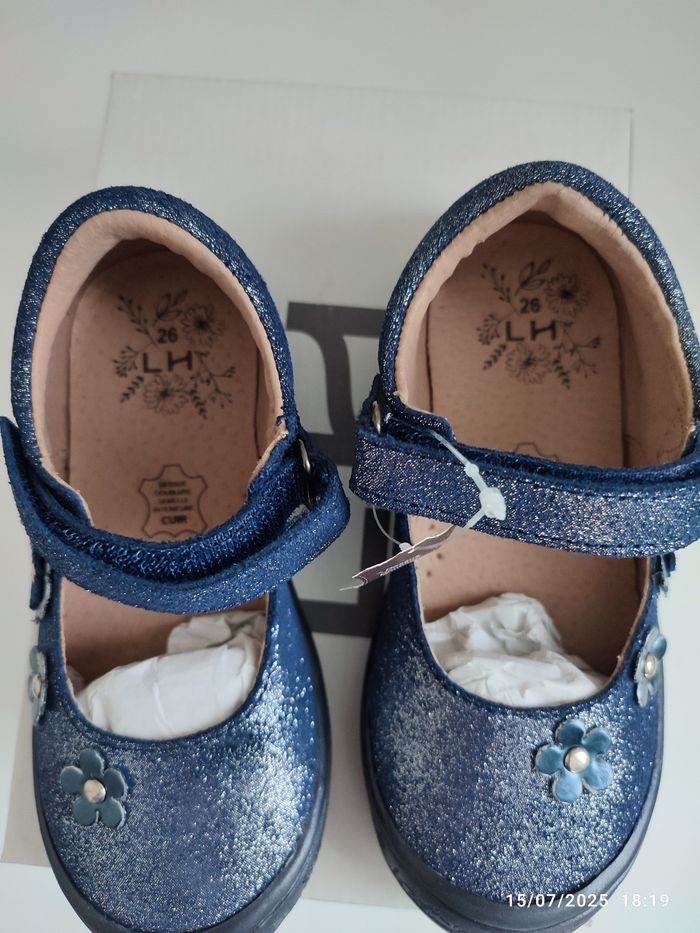 Ballerines bleues métallisées - photo numéro 3