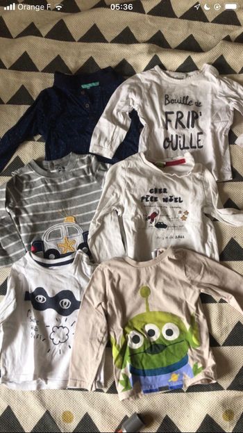 Lot t-shirt 18 mois