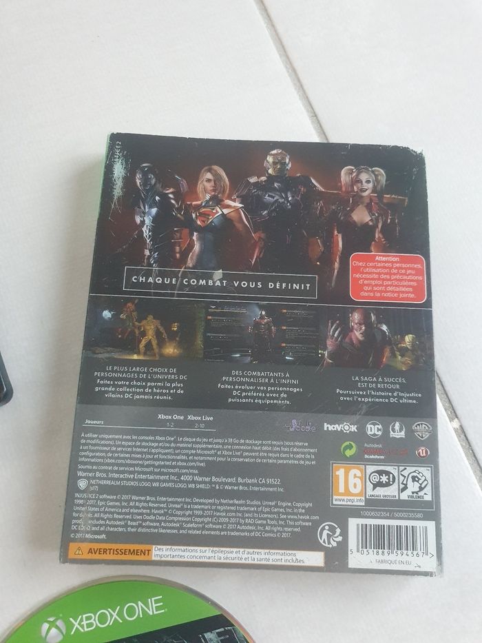 Injustice 2 steelbook xbox one - photo numéro 6