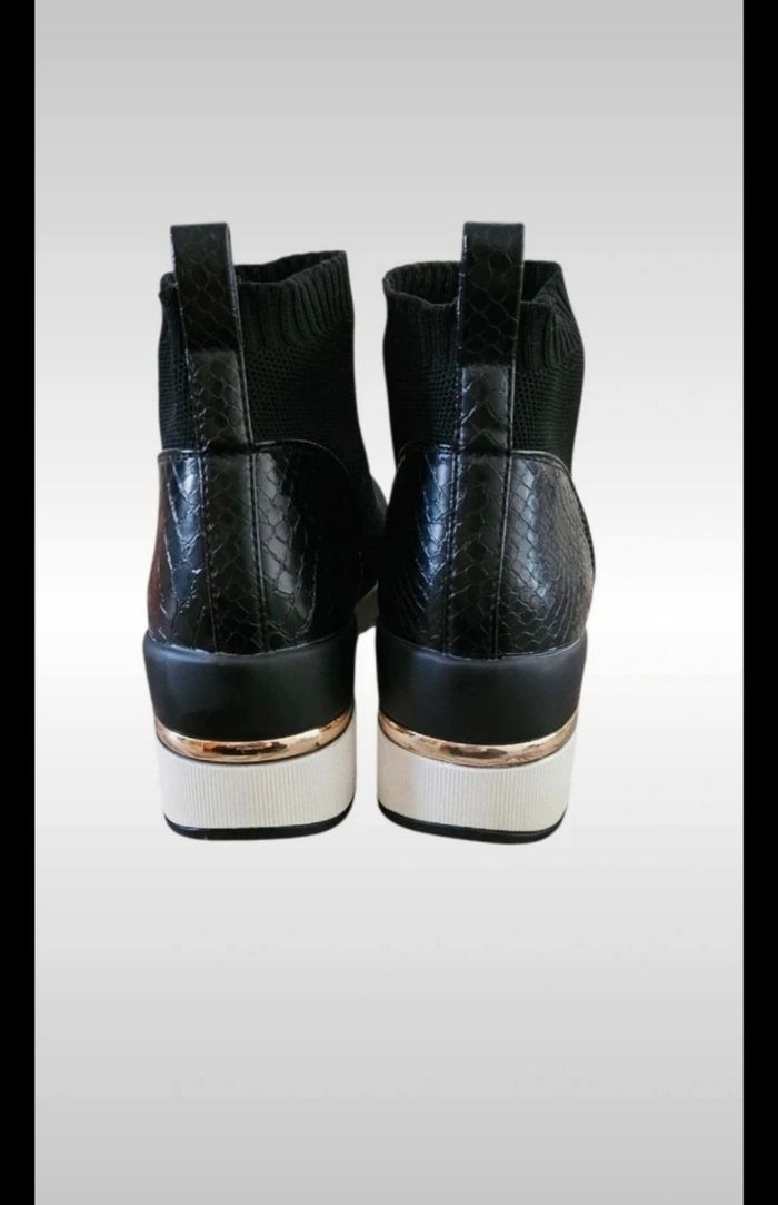 Baskets chaussettes noires - photo numéro 2