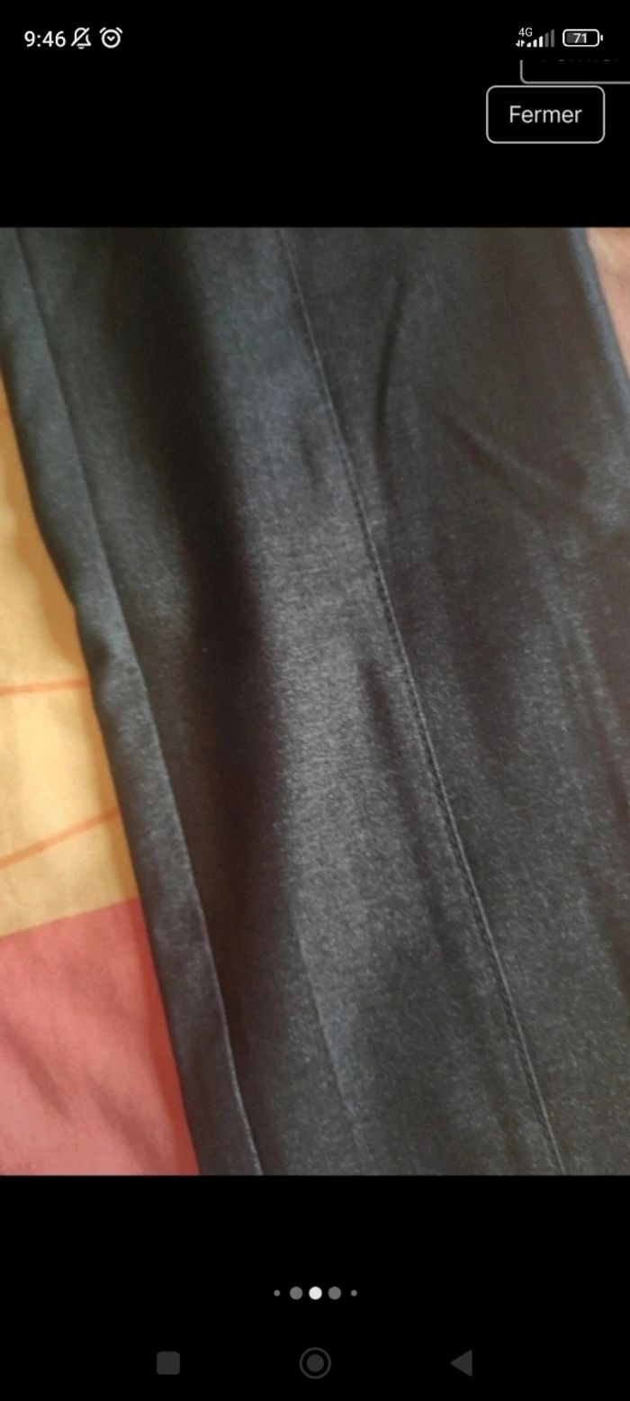 Pantalon Neuf noir Camaïeu avec reflets brillants femme 38 - photo numéro 4