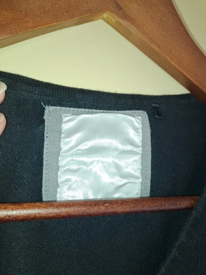 Robe tunique manches courtes turban collection noire femme M tbe couleur légèrement passée - photo numéro 5