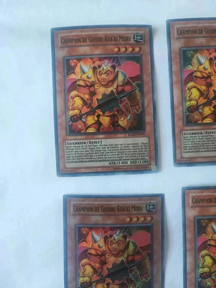 4 cartes Yu-Gi-Oh! Champion de guerre koa'ki meiru rgbt-fr081 - photo numéro 4
