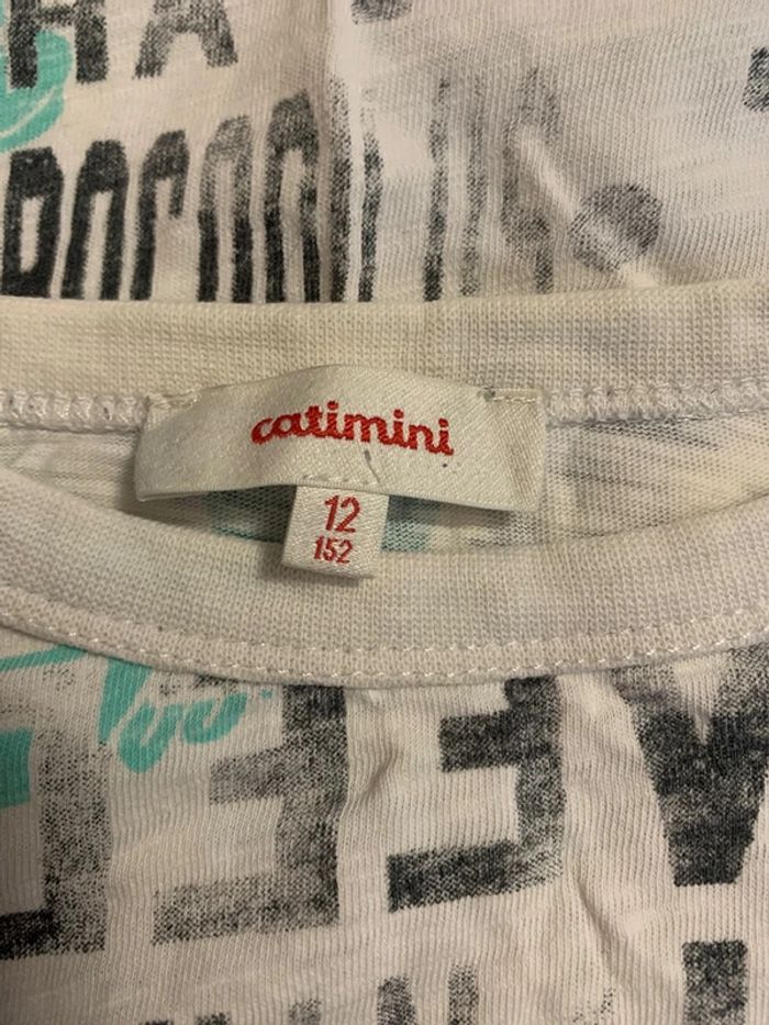 T-shirt Catimini blanc taille 12 ans / 152 cm 12 ans / 152 cm·Très bon état·Catimini - photo numéro 4