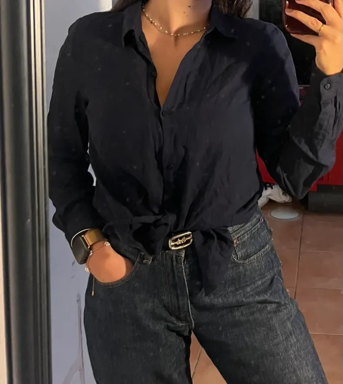 Chemise vintage parisienne - Zara - S - quasi neuve