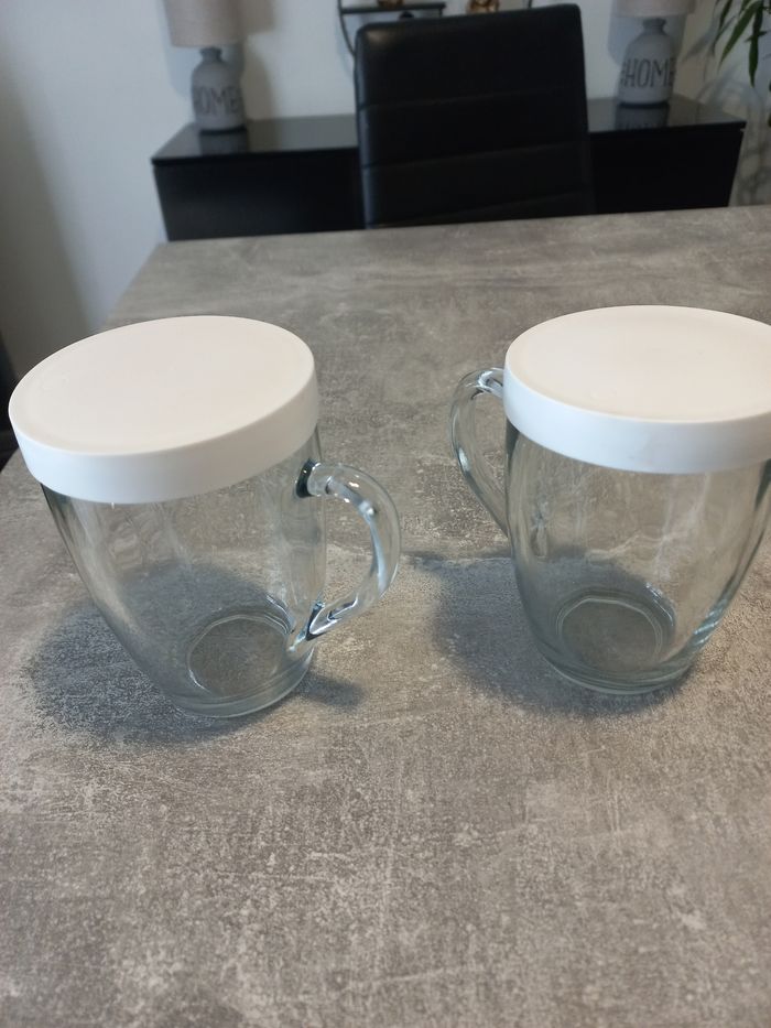 Lot tasses en verre - photo numéro 2