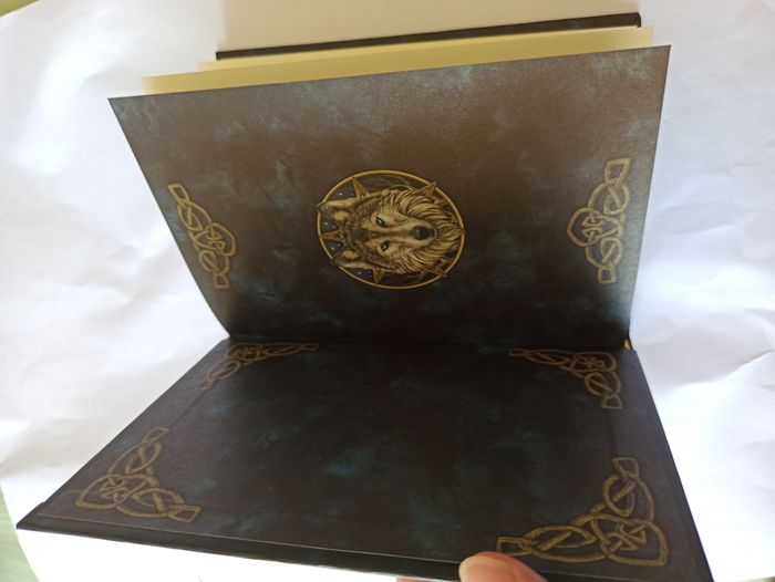 Carnet en relief Loup aux yeux bleus - photo numéro 5