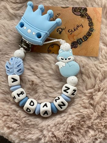 Attache tétine renard