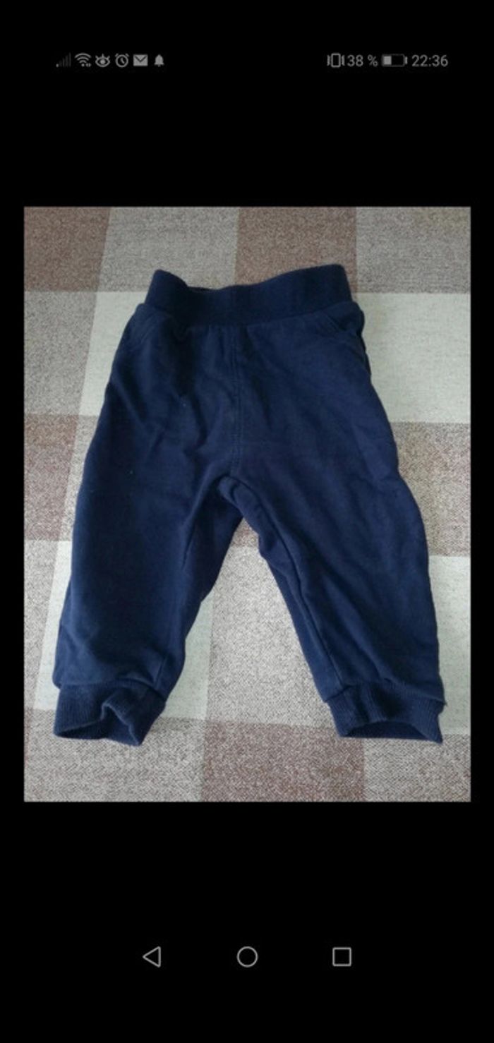 Bas de jogging 12 mois Marine Tex