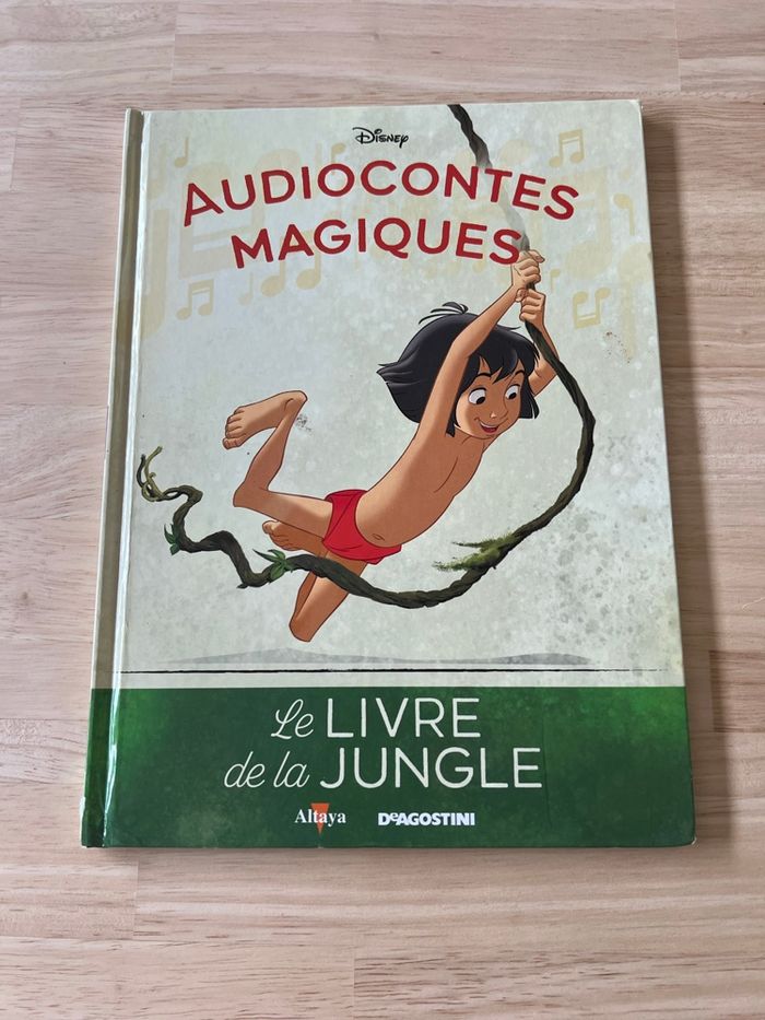 Livre Disney Audiocontes Magiques n°2 – Le Livre de la Jungle – Bon État (Sans Figurines)