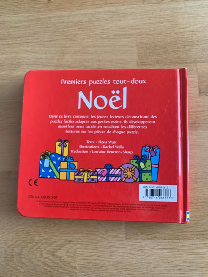 Livre premiers puzzles tout-doux Noël - photo numéro 3