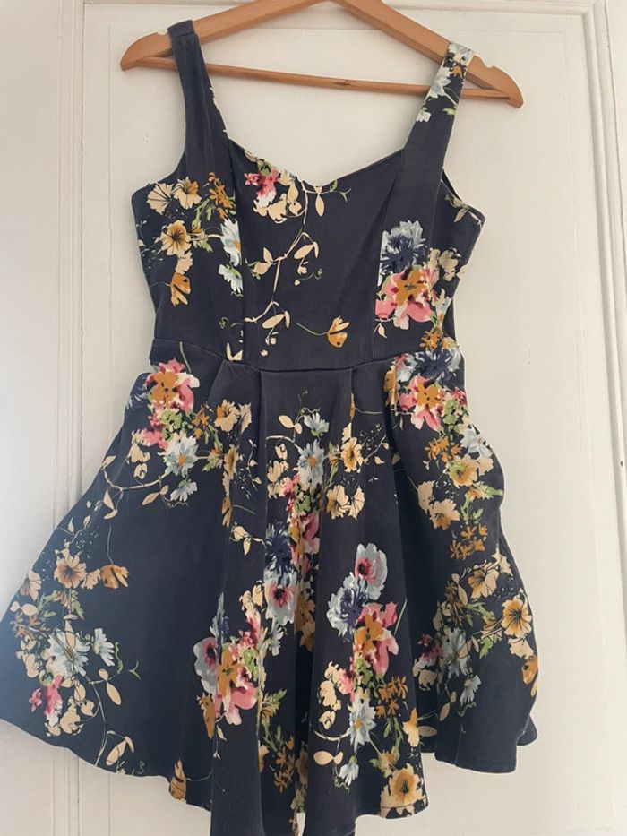 Robe courte été fleur