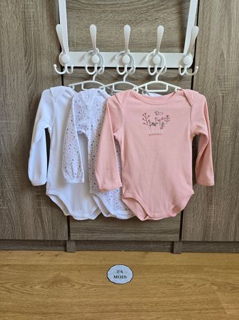 Vêtement Bébé Fille - Lot de bodies - Sincère - 24 mois
