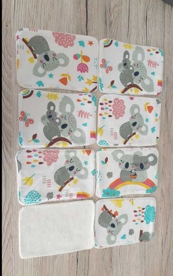 Lingettes lavables grand format x8
