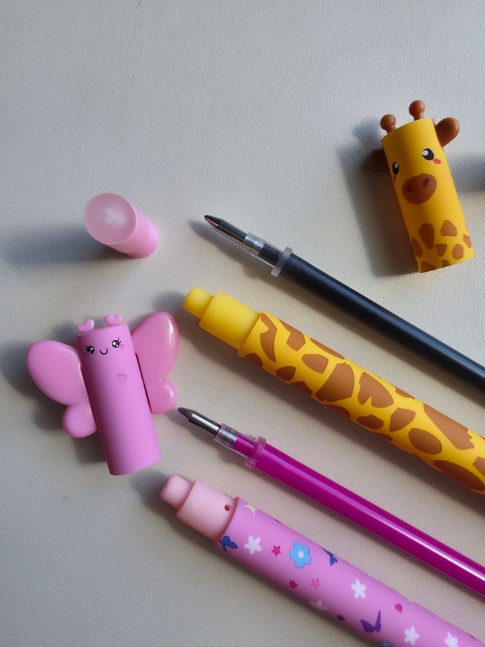 Lot de 3 stylos animaux kawaii type legami - photo numéro 7