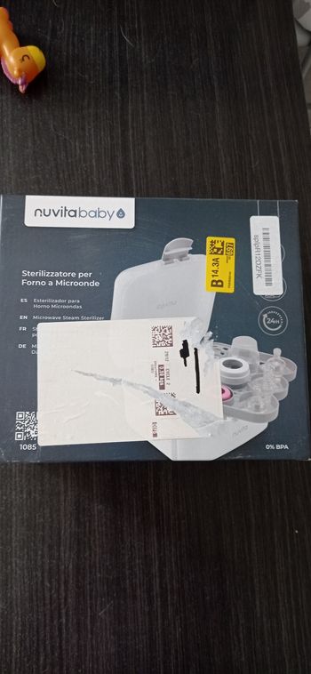 Stérilisation à vapeur pour micro ondes 