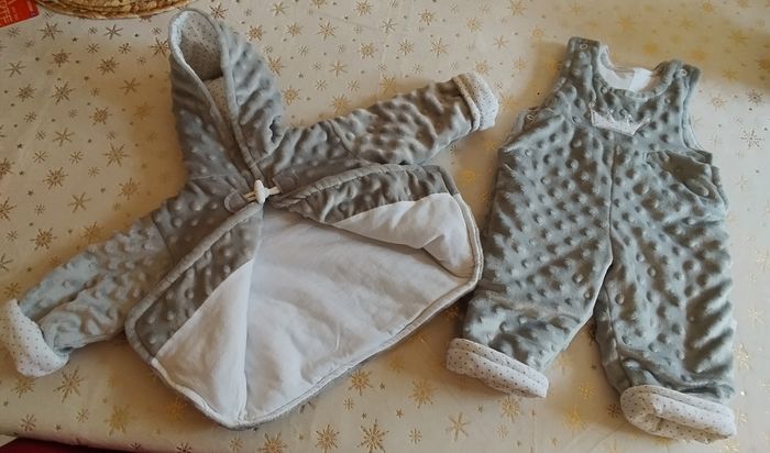 Ensemble cotte et veste bébé