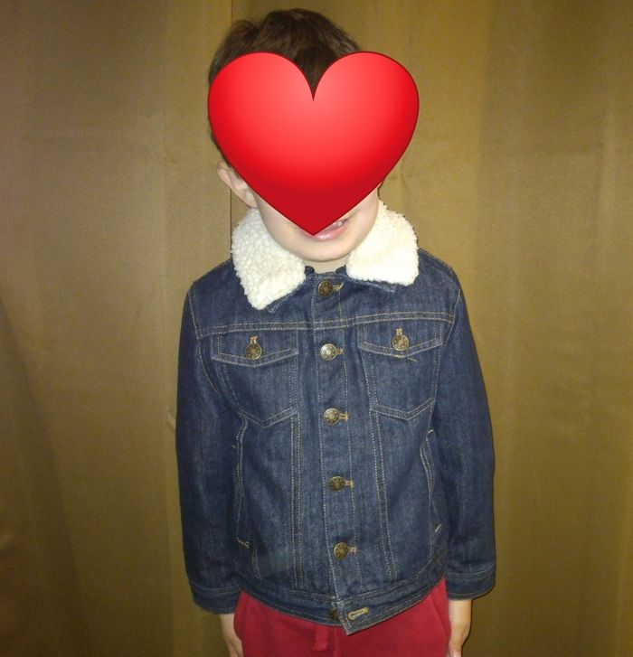 Veste en jeans moltone 5ans en TBE