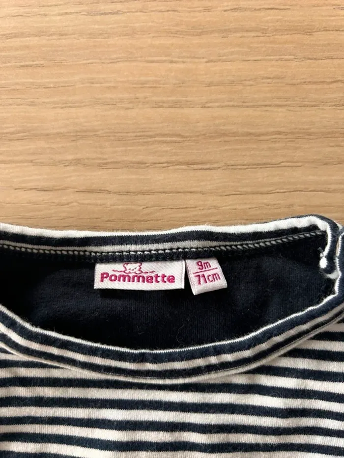 T shirt marinière manches longues - photo numéro 2