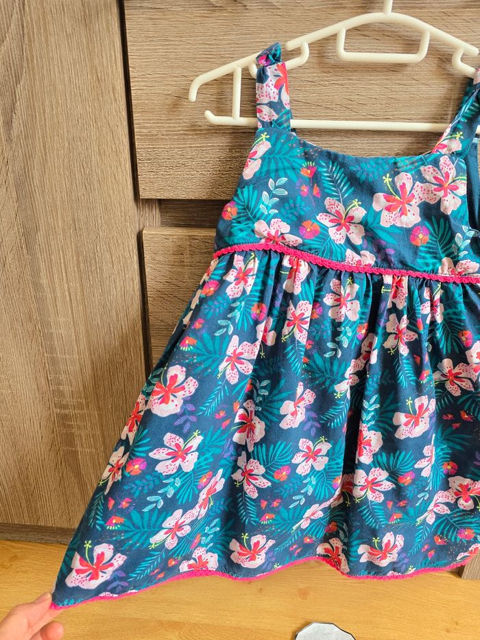 Vêtement Bébé Fille - Robe bretelle fleurie - photo numéro 3