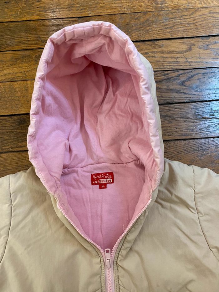 Manteau capuche Vynil Fraise Taille 3 ans - photo numéro 6