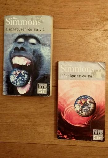 2 livres L'échiquier du mal - Dan Simmons
