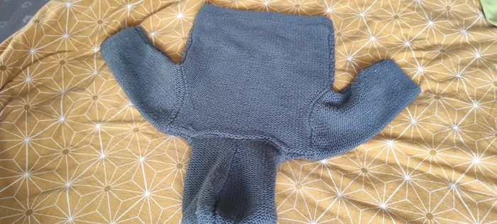 Gilet laine doublé  coton  capuche toute douce - photo numéro 5