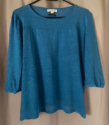 Haut bleu »Jodhpur »manches 3/4