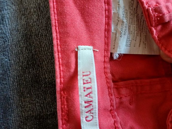Lot pantalons 36 et un pantacourt burton camaïeu etam - photo numéro 9