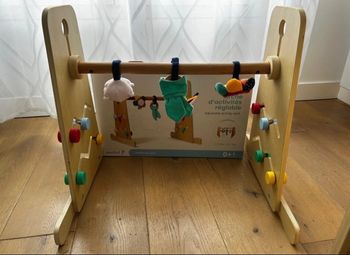 Gymnase D'Activités Pour Bébé Et Tout-petits, Salle De Sport Pour Tout | petits Avec Cadre En Bois Sans Odeur,Portique D'éveil En Bois Sans Odeur Avec Cadre Sport Pour 3 Mois Et Plus