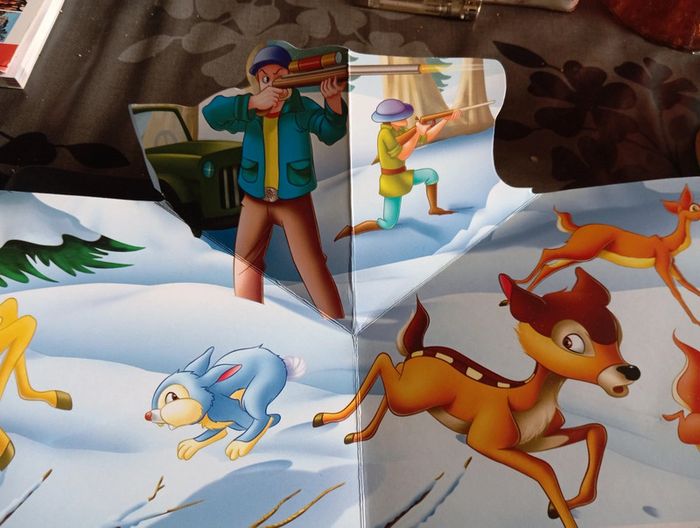 Lot 2 livres Bambi Pop up - photo numéro 4