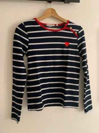 T shirt marinière Naf Naf manches Longues
