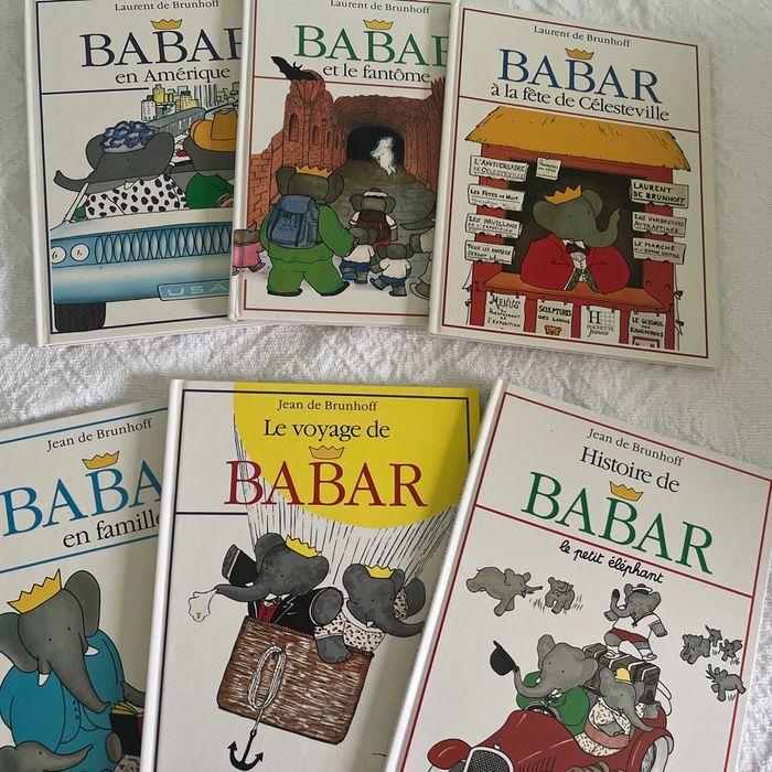 Lot de 6 livres collection BABAR