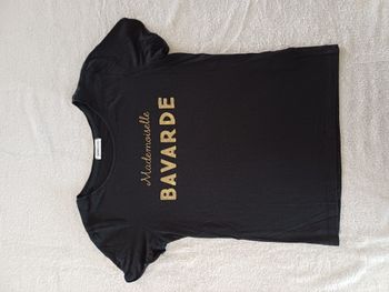 Tee-shirt noir Cache Cache XS (réf perso G-Q61)(familleac72)