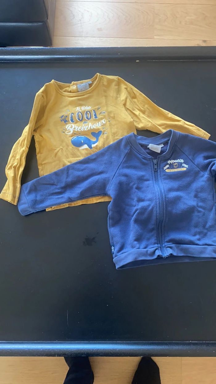 Veste et tee shirt 24 mois