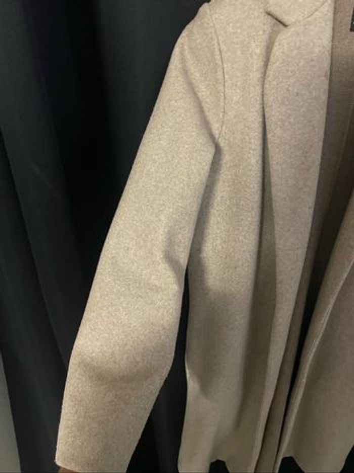 Manteau long beige - Zara - photo numéro 4