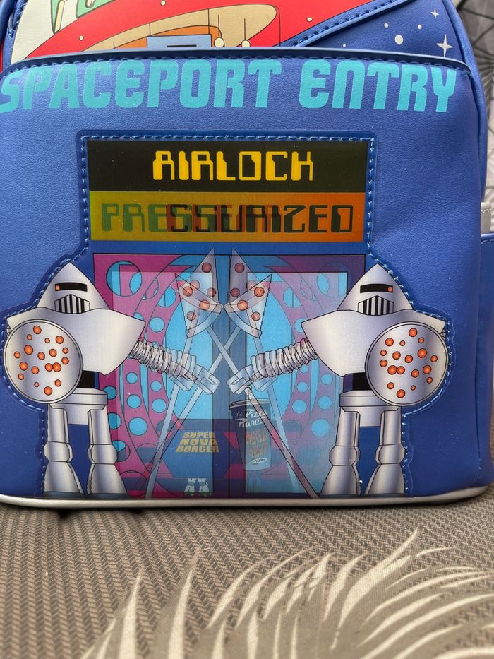 Disney Loungefly Mini Sac A Dos Toy Story Pizza Planet Space Entry - photo numéro 5